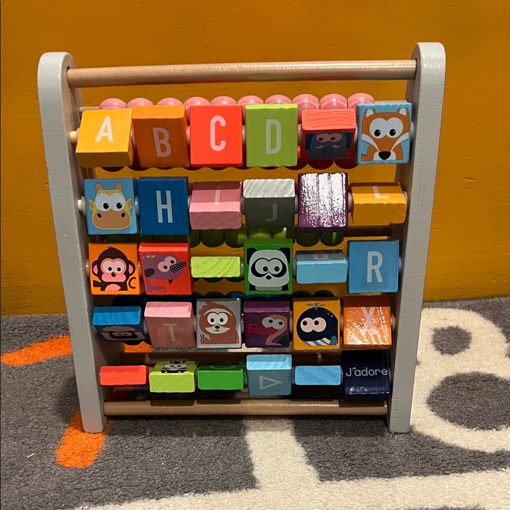 Jadore Vibrant Animal Alphabet Abacus